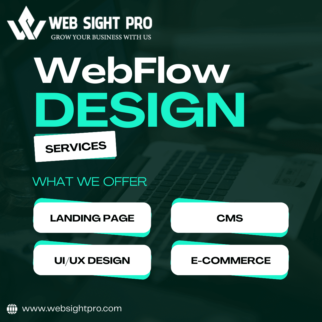 Webflow custom website design services in Karachi by WebSightPro